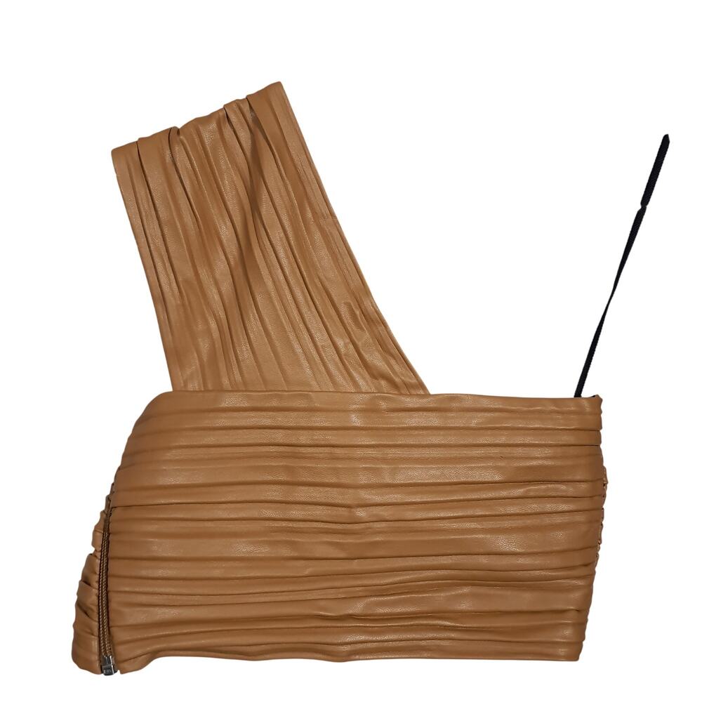 A.l.C. Pleated Cashew Athena Size 2 Top - Picture 3 of 4